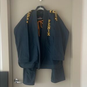 Fenix Martial Arts Gi with Yellow Accents
